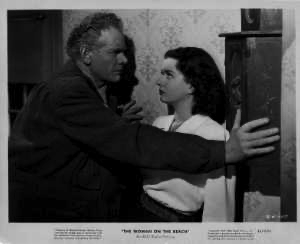With Charles Bickford in The Woman on the Beach